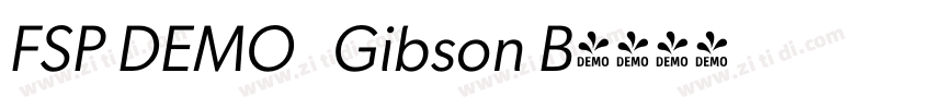 FSP DEMO   Gibson B字体转换